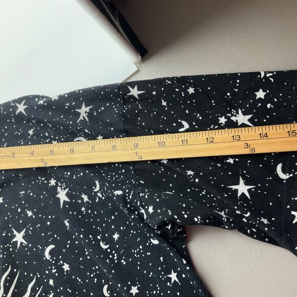 Motel Small T-Shirt All Over Print Black Moon Stars Oversized Goth Grunge Fairy - Picture 8 of 11